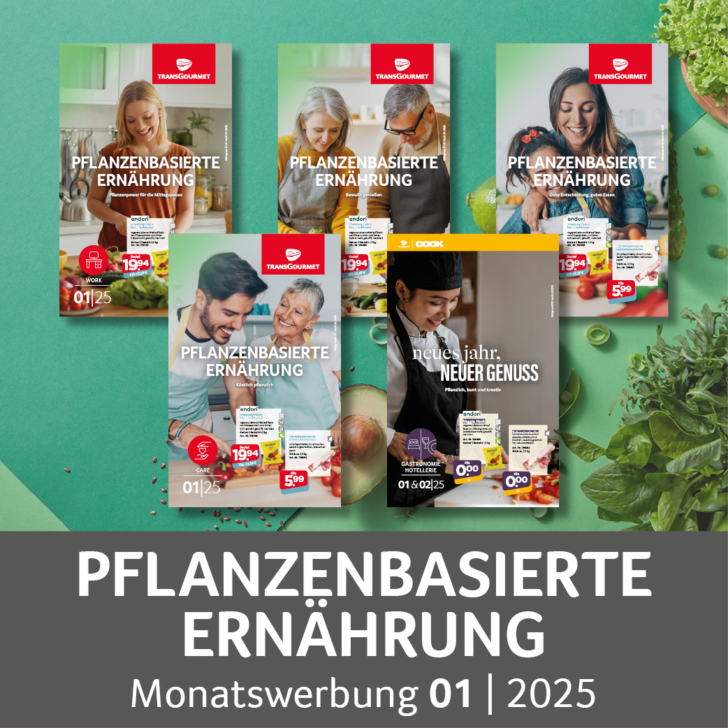 Pflanzenbasierte Ernährung: Monatswerbung Januar 2025